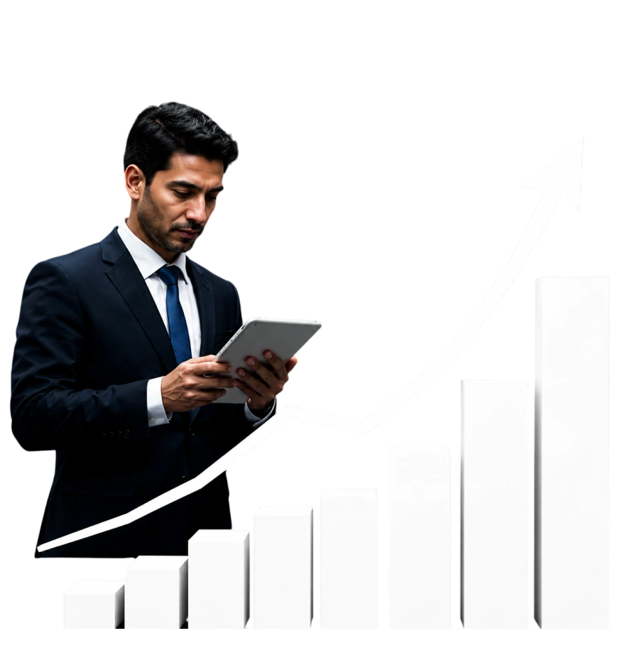 SEO expert reviewing rankings growth on a tablet — BoostronixX SEO services SEO expert reviewing rankings growth on a tablet — BoostronixX SEO services