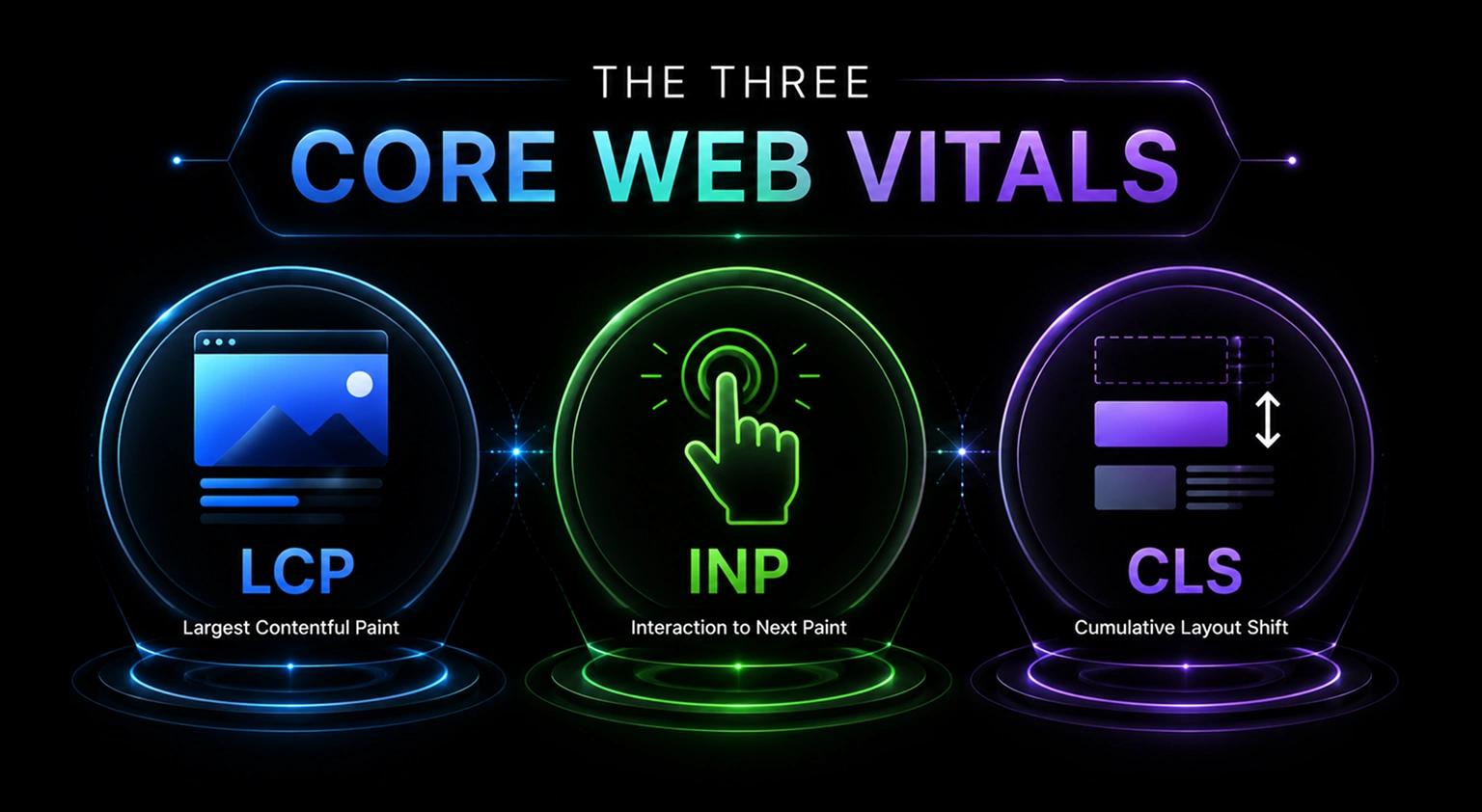 The three Core Web Vitals metrics explained The three Core Web Vitals metrics explained